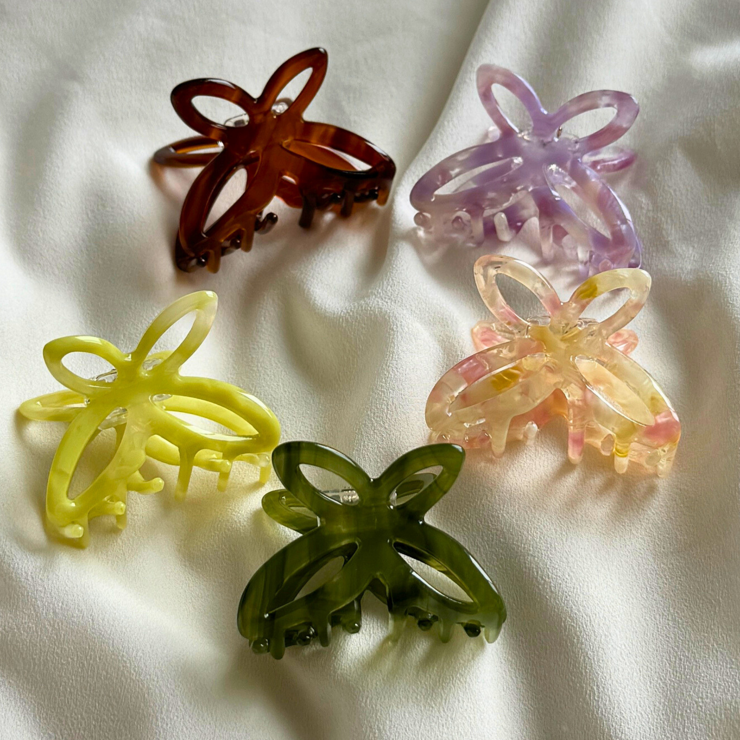 Asami Cellulose Acetate Hair Claw Clips