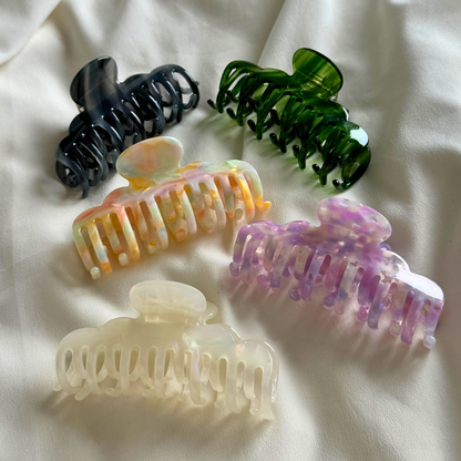 Haruka Cellulose Acetate Hair Claw Clips