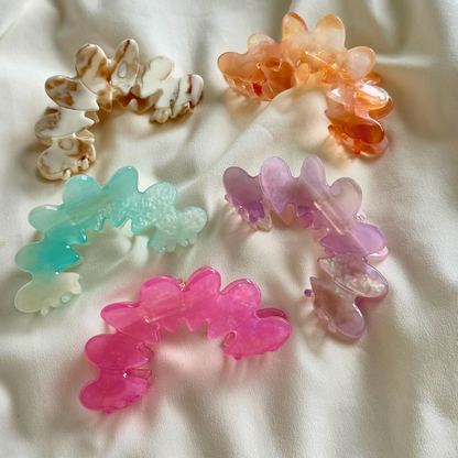 Noa Cellulose Acetate Hair Claw Clips