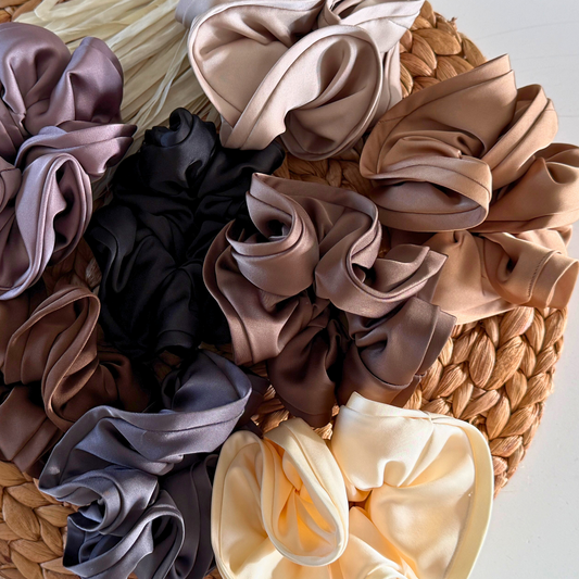 Large Satin Scrunchies