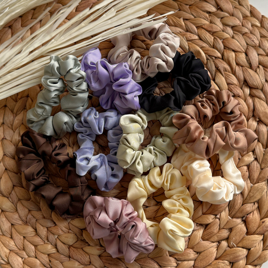 Small Satin Scrunchies