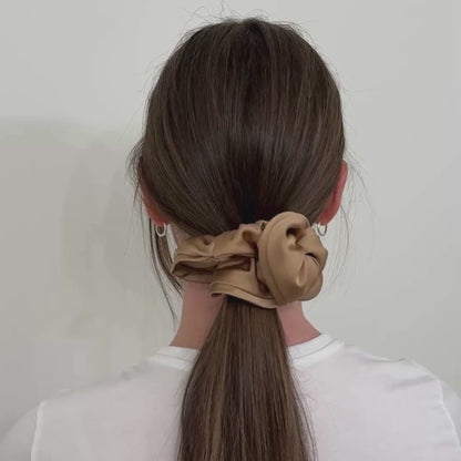 Large Satin Scrunchie - Caramel