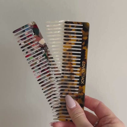 Cellulose Acetate Wide Tooth Styling Combs